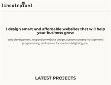Tablet Screenshot of lincolnpixel.com